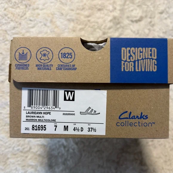 Clarks Women's Laurieann Hope Brown Sandals - Picture 4 of 6